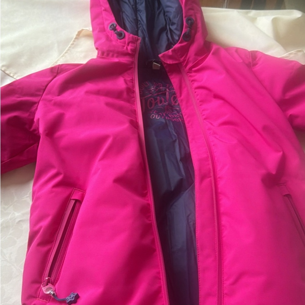 Vibrant Pink Kids Puffer Jacket